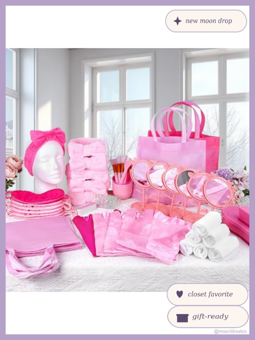 6 Satin Robes Kids Spa Party Sleepover Kit Girls Birthday Favors Set - Picture 3 of 6
